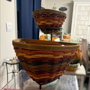 Longaberger Fiesta Chip an Dip Set